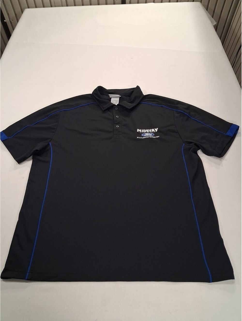 WearGuard Midway Ford RN#49995 Men's Blue Short Sleeve Polo Shirt Size XL